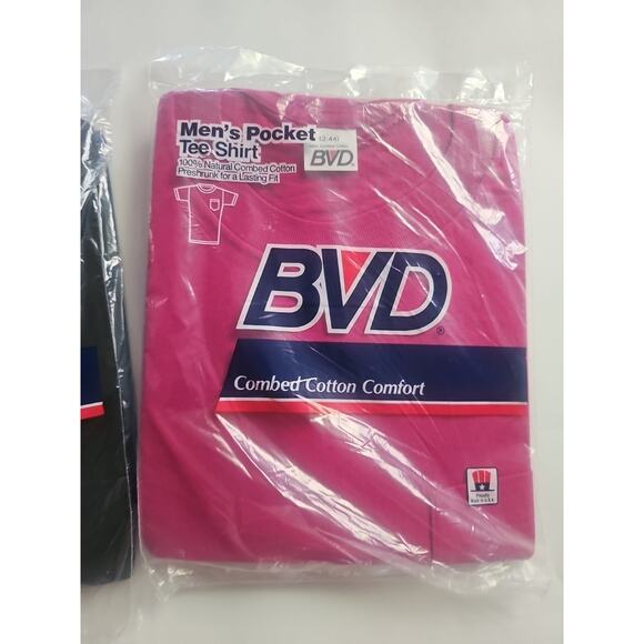 3 VTG Dead Stock 1988 BVD ~Blue 100% Combed Cotton Zs L ) - Picture 9 of 14